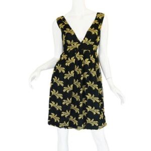 See by Chloe Black & Gold Sleeveless Dress